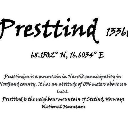 Presttind - Studio Apartment With Free Parking Narvik Eksteriør bilde