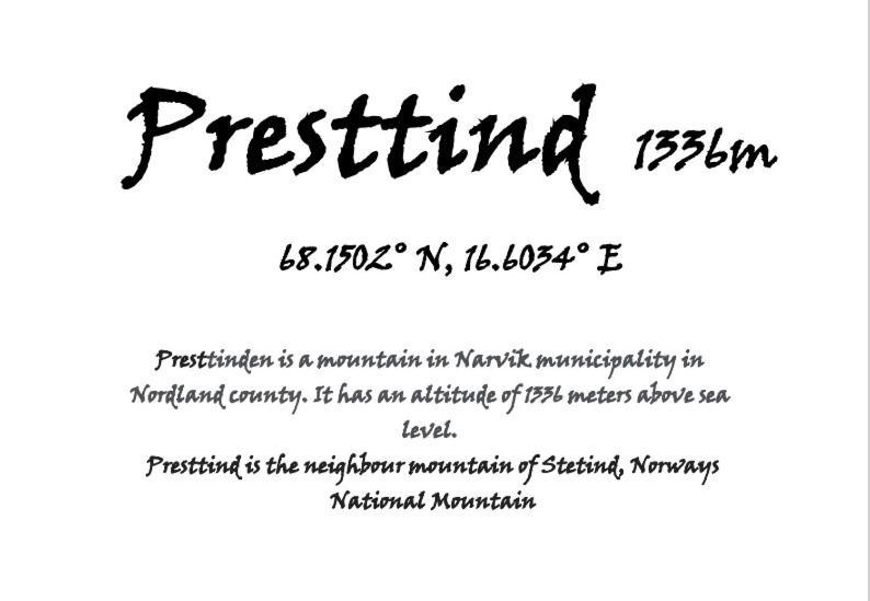 Presttind - Studio Apartment With Free Parking Narvik Eksteriør bilde